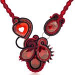 Collar Meraki granate de Irene Garcia Designer