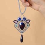 Medallon2 Carina Azul de Irene Garcia Designer