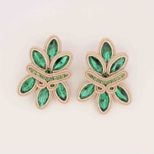 Pendientes Alejandra esmeralda de Irene Garcia Designer