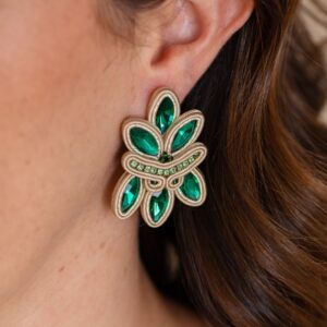 Pendientes Alejandra esmeralda4 de Irene Garcia Designer