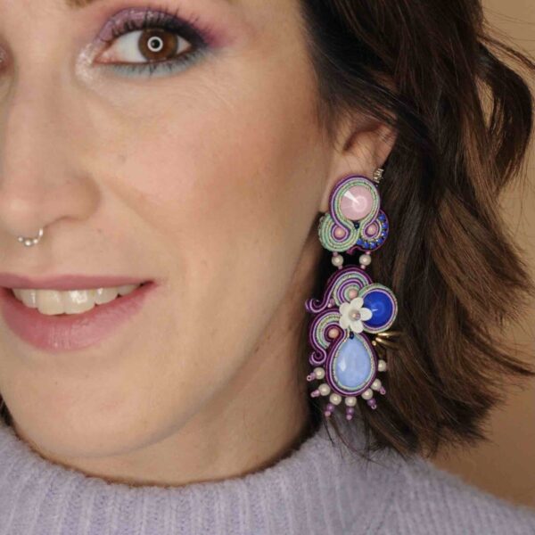 Pendientes Aleyda Azul2 de Irene Garcia Designer