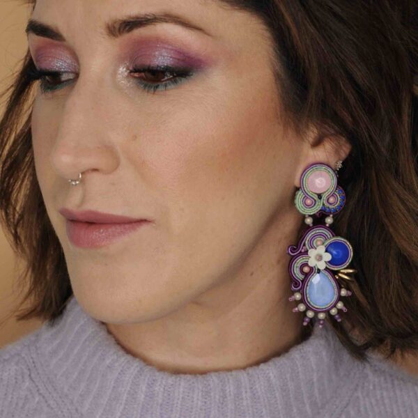 Pendientes Aleyda Azul3 de Irene Garcia Designer