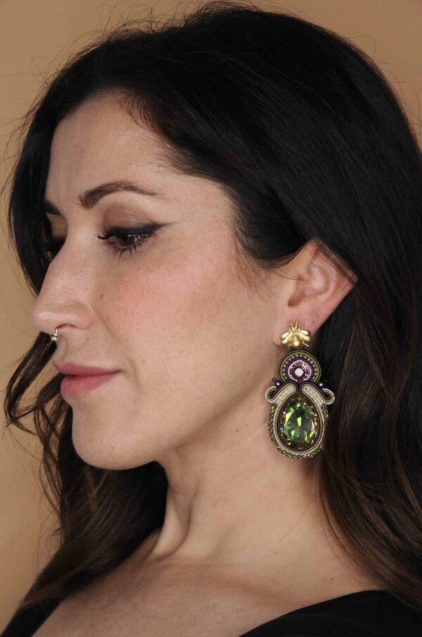 Pendientes Celia caqui de Irene Garcia Designer