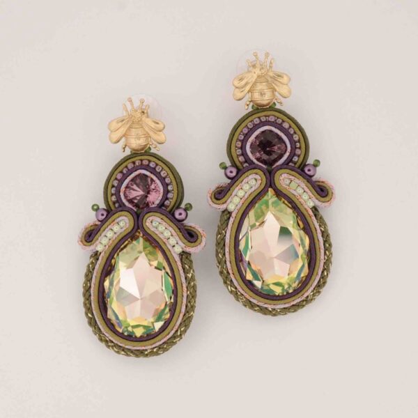 Pendientes Celia caqui2 de Irene Garcia Designer