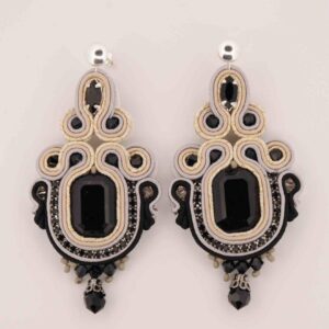 Pendientes Paula negro de Irene Garcia Designer