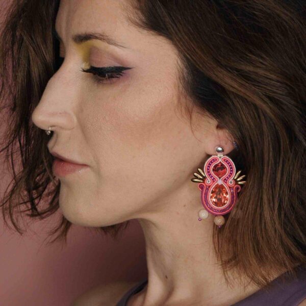 Pendientes Pepa buganvilla de Irene Garcia Designer