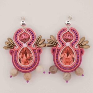 Pendientes Pepa buganvilla - Imagen 3