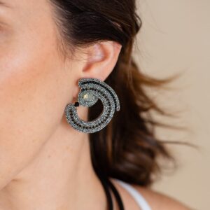 Pendientes Selene plata envejecida de Irene Garcia Designer
