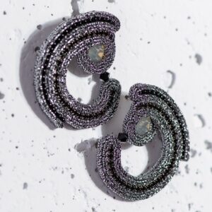 Pendientes Selene plata envejecida3 de Irene Garcia Designer