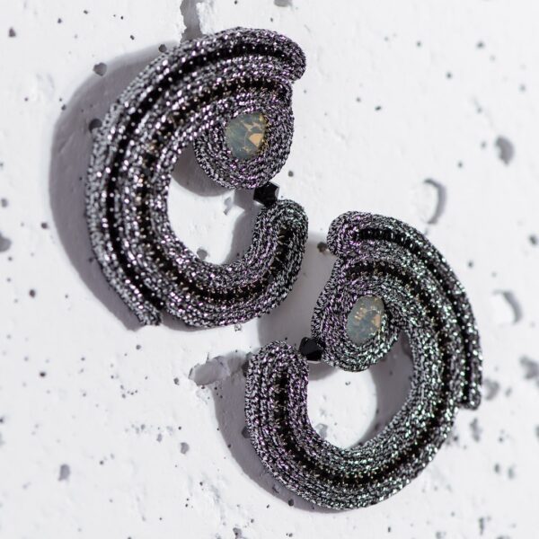 Pendientes Selene plata envejecida3 de Irene Garcia Designer
