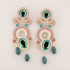 Pendientes Valentina verde - Imagen 3