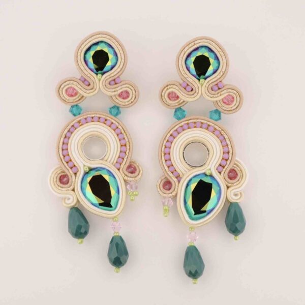 Pendientes Valentina verde de Irene Garcia Designer