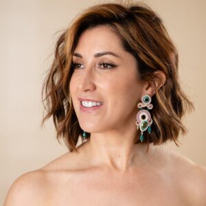 Pendientes Valentina verde - Imagen 1