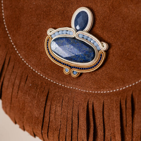 Bolso serraje Esther flecos marron3 de Irene Garcia Designer