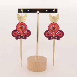 Pendientes Cleopatra naranja de Irene Garcia Designer