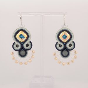 Pendientes Elisa azul 3 Pendientes Elisa azul3 de Irene Garcia Designer