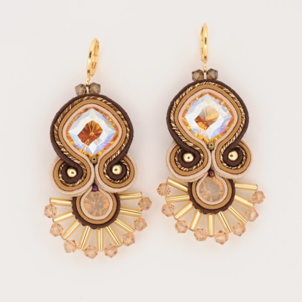 Pendientes-Elisa-marrón-de-Irene-García-Designer Pendientes Elisa marron de Irene Garcia Designer