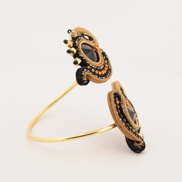 Pulsera Catalina negro y bronce2 de Irene Garcia Designer