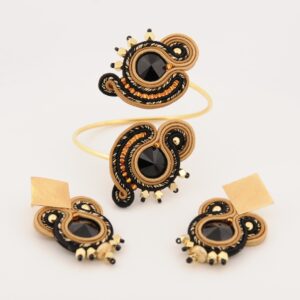 Pulsera Catalina negro y bronce3 de Irene Garcia Designer