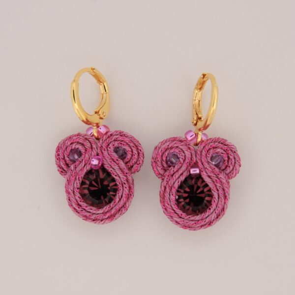 pendientes Angela mini buganvilla de Irene Garcia Designer