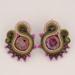 Pendientes María caqui y morado 5 pendientes Maria caqui y morado2 de Irene Garcia Designer