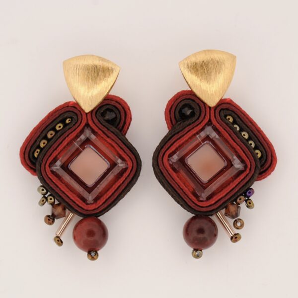 pendientes-Milena-rojo-de-Irene-García-Designer pendientes Milena rojo de Irene Garcia Designer