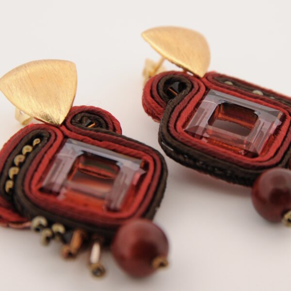 Pendientes Milena rojo 1 pendientes Milena rojo2 de Irene Garcia Designer