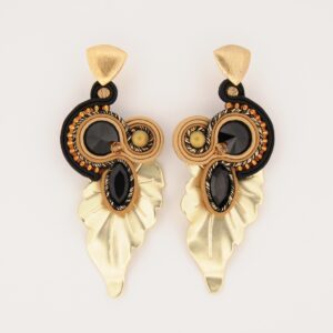 Pendientes Priscila negro y bronce