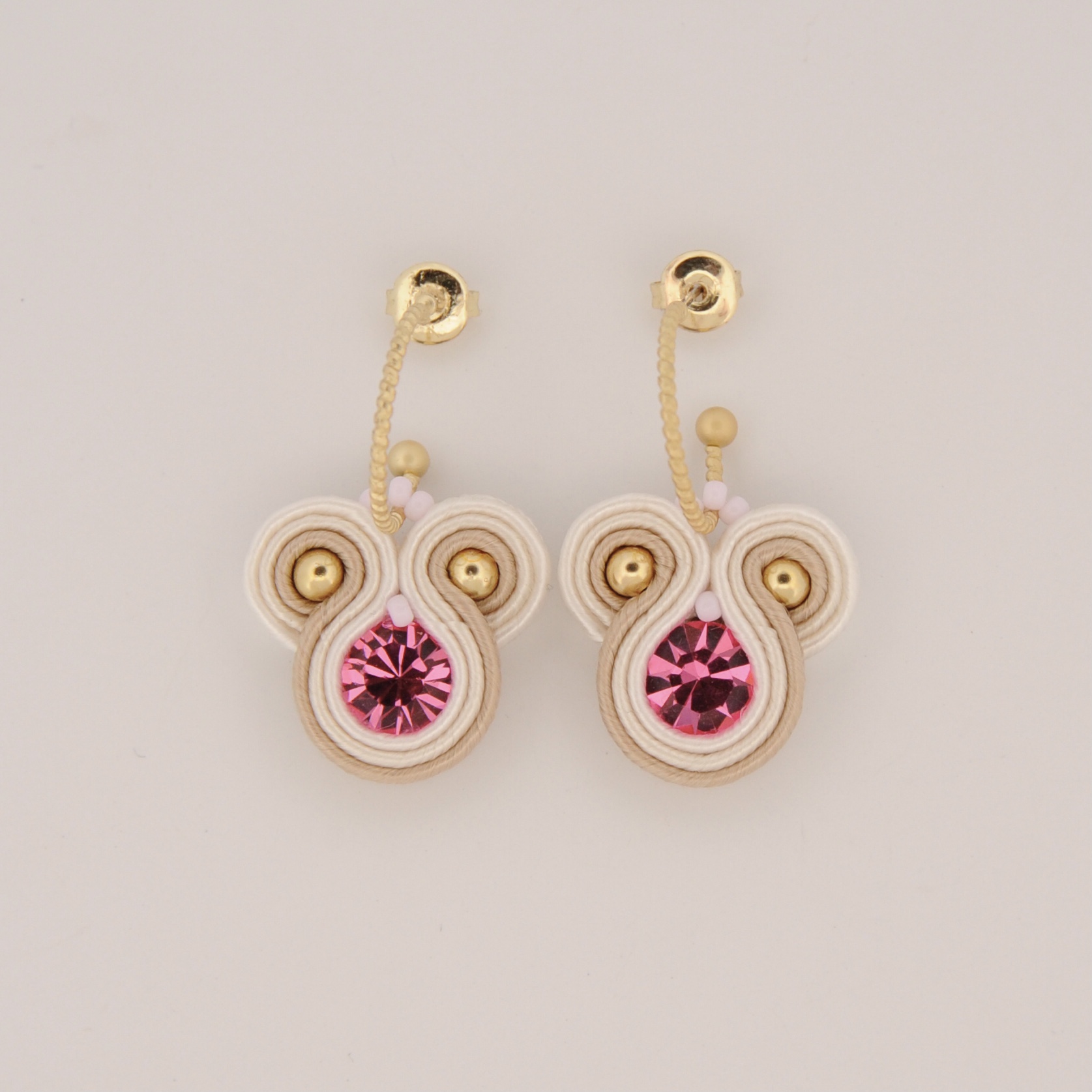 Pendientes Angela rosa3 de Irene Garcia Designe