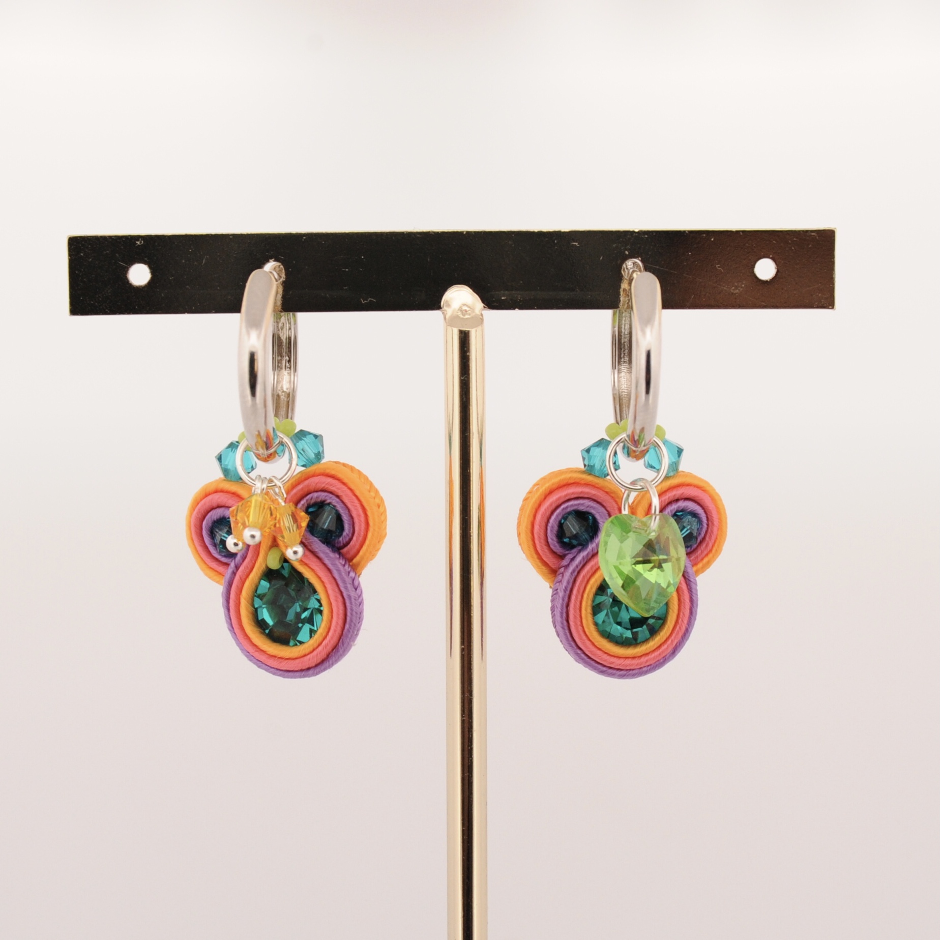 Pendientes Casiopea arcoíris
