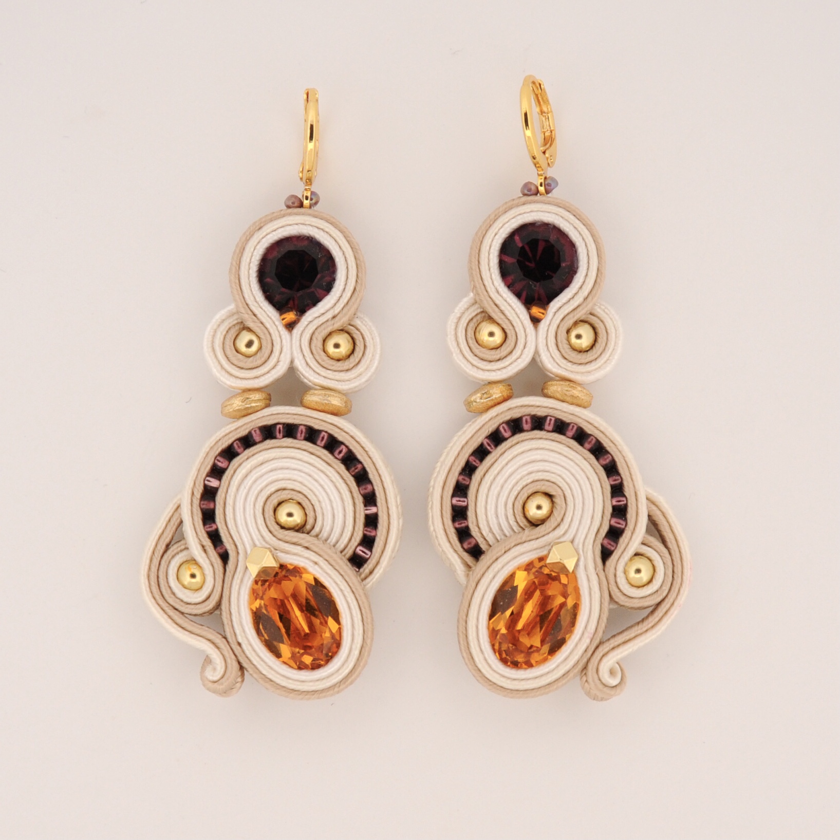 Pendientes Cataleya ambar3 de Irene Garcia Designer
