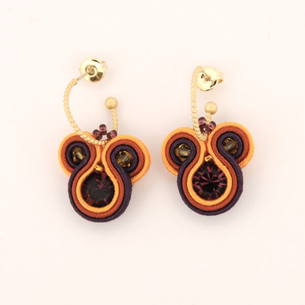 Pendientes-Angela-morado-de-Irene-García-Designer Pendientes Angela morado de Irene Garcia Designer