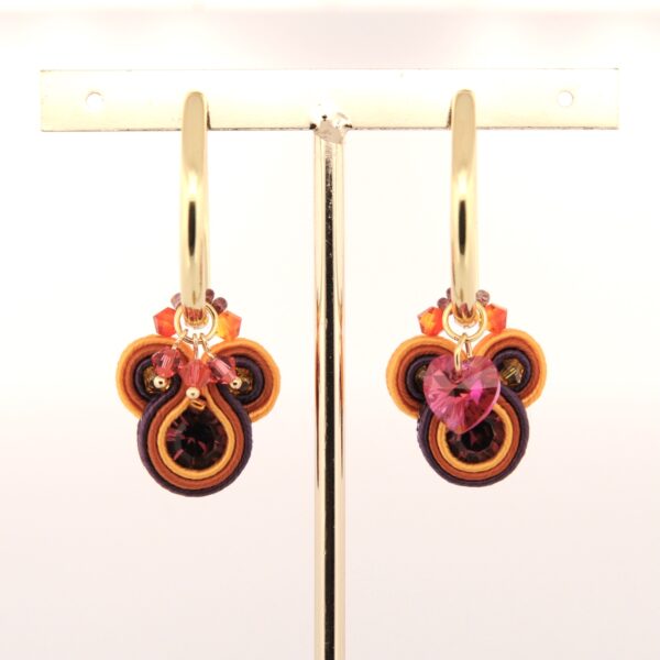 Pendientes Casiopea morado de Irene Garcia Designer