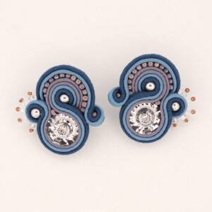 Pendientes Florecer azul