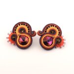 Pendientes Florecer morado de Irene Garcia Designer