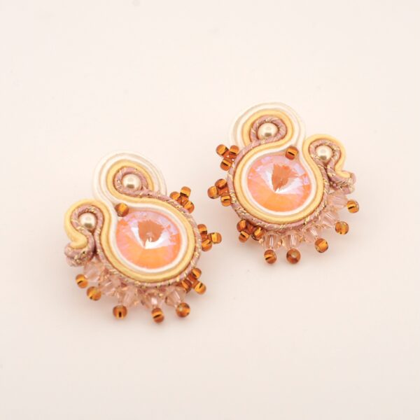 Pendientes Maria salmon de Irene Garcia Designer