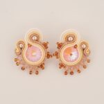 Pendientes Maria salmon2 de Irene Garcia Designer