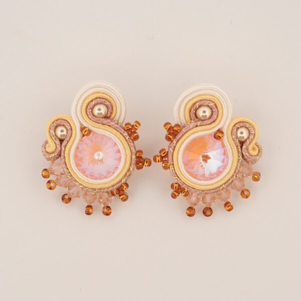 Pendientes Maria salmon2 de Irene Garcia Designer