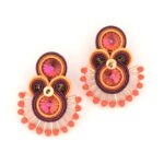 Pendientes Montse morado de Irene Garcia Designer