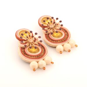 Pendientes Nora mantequilla 3 Pendientes Nora mantequilla - Imagen 2