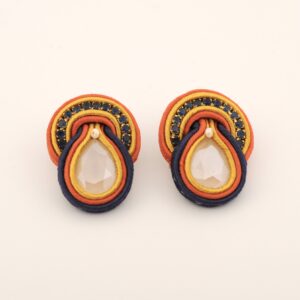 Pendientes Olalla marino y caldero