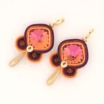 Pendientes Rumba morado de Irene Garcia Designer