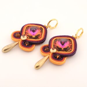 Pendientes Rumba morado - Imagen 2