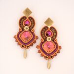 Pendientes Zahara morado2 de Irene Garcia Designer